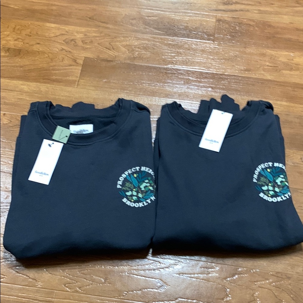 NWT Goodfellow Prospect Heights Brooklyn Graphic Crewneck Sweatshirt bundle